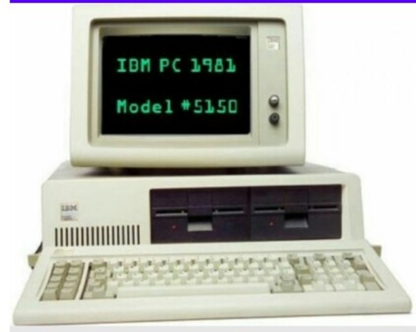 1981. IBM PC.