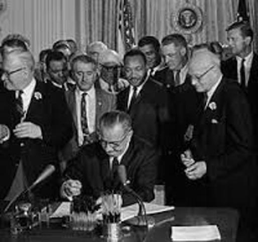 Lyndon B Johnson - Civil Rights Act (Legislative/Judiciary)