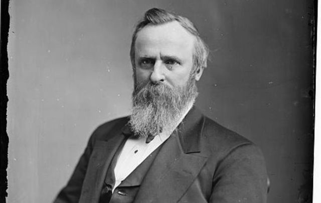 Rutherford B. Hayes is inaugurated as the 19th president
