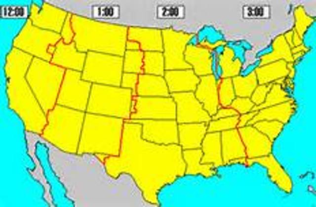U.S. adopts standard time