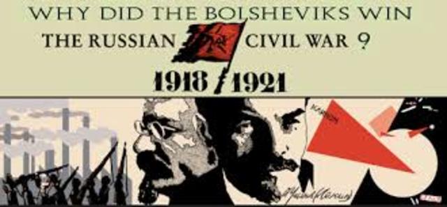 The Bolsheviks finally won the Civil War in 1921