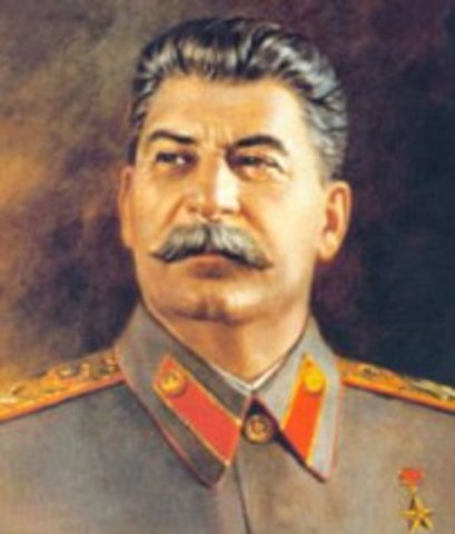 Stalin accedes to the power of Russia