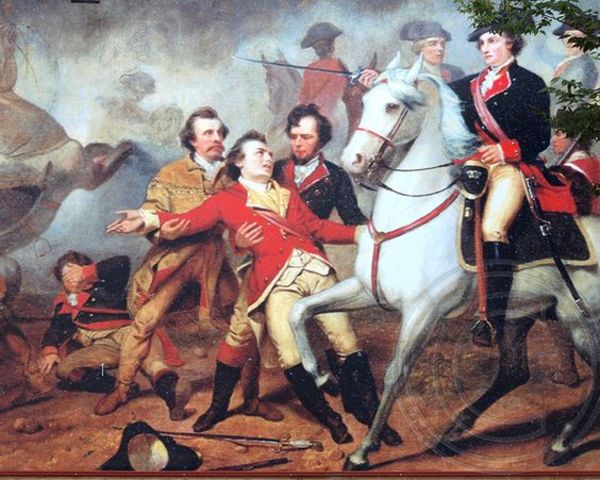 Wahington and his troops defeated a French detachment
