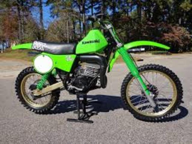 First year the made a Kawasaki dirt bike