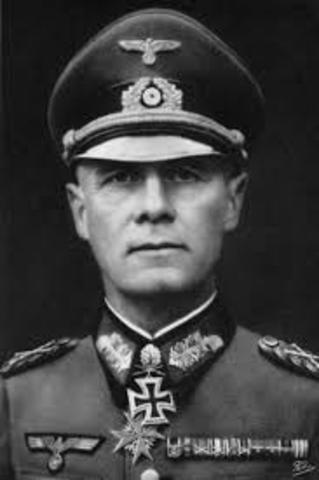 German General Rommel surrenders in North America
