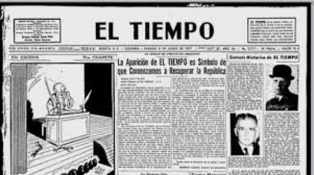 Suspención del periódico EL TIEMPO
