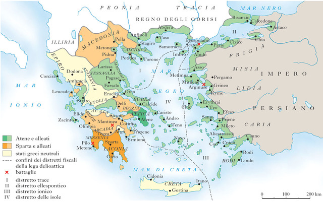la degenarazione della lega delio-attica