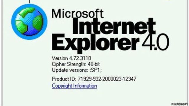 Nace Internet explorer