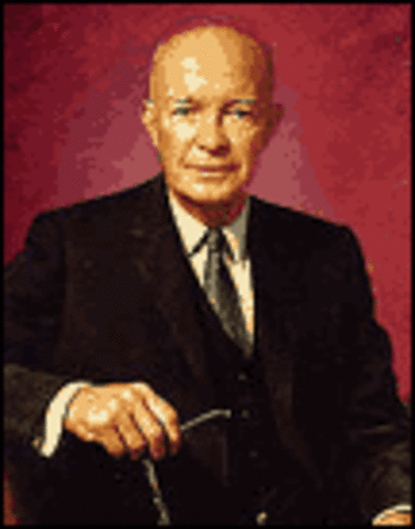 Dwight Eisenhower is inaugurated as the 34th president