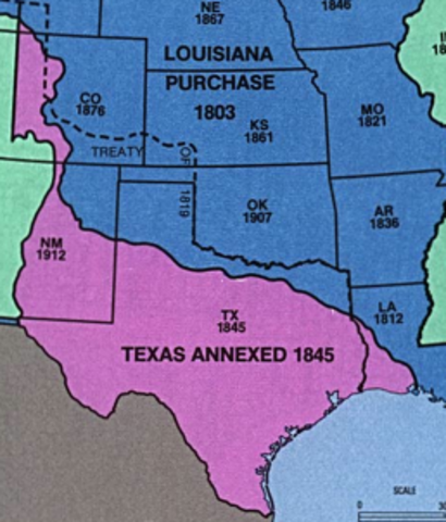 U.S. Annexes Texas