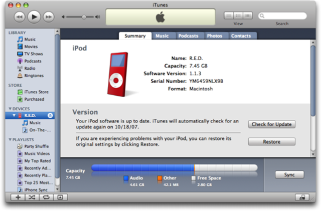 Itunes, Ipod (2001)