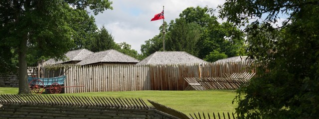 Minority of residents held their ground, backed by a chain of small forts that Washington organized