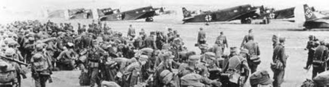 Allied forces retreat to defensive positions at Galatas