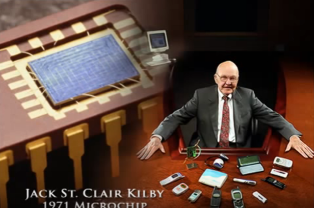 Jack ST Clair Kilby 1971 Microchip