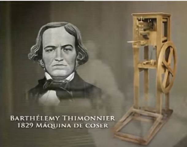 Barthélemy Thimonnier  1829 Máquina de Coser