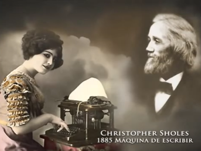 Christopher Latham Sholes 1885 Máquina de Escribir