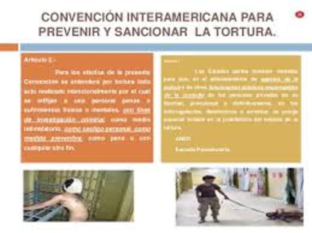 Convención Interamericana para Prevenir y Sancionar la Tortura