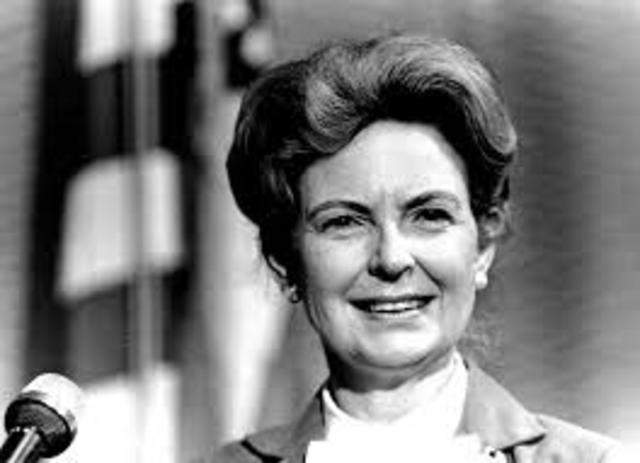 Phyllis Schlafly opposes ERA