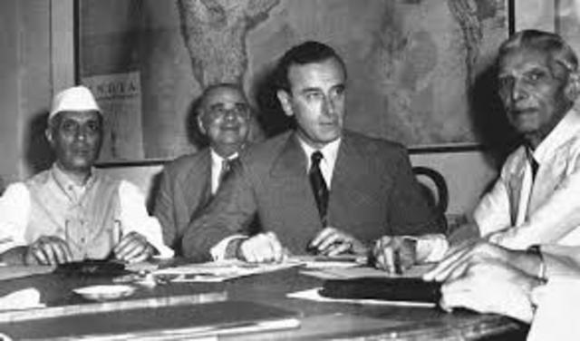 The British government agreed to grant India independence by June 3, 1947.