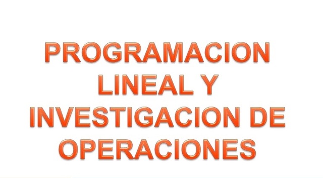 Aporte de la programación lineal en la I.O