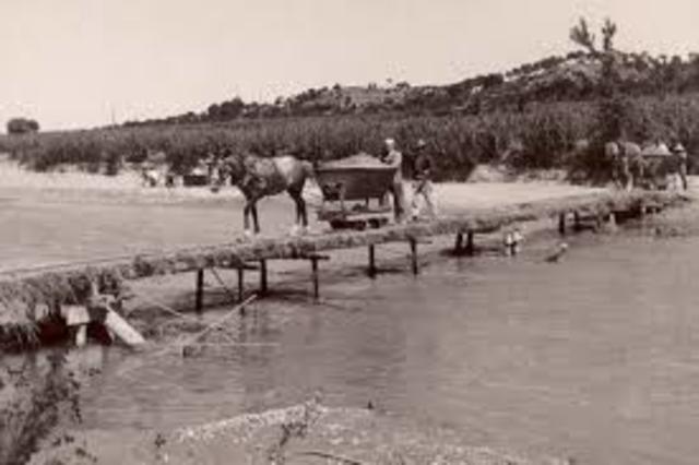 Transporte de arena de construcción