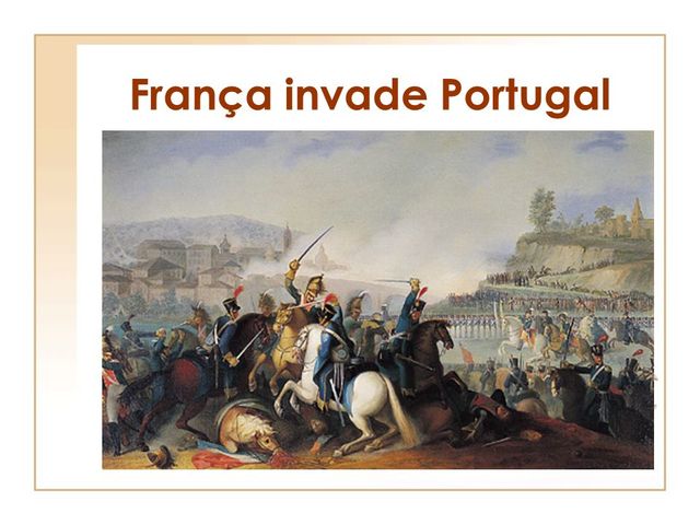 Exército francês na Espanha pronto para entrar em Portugal.