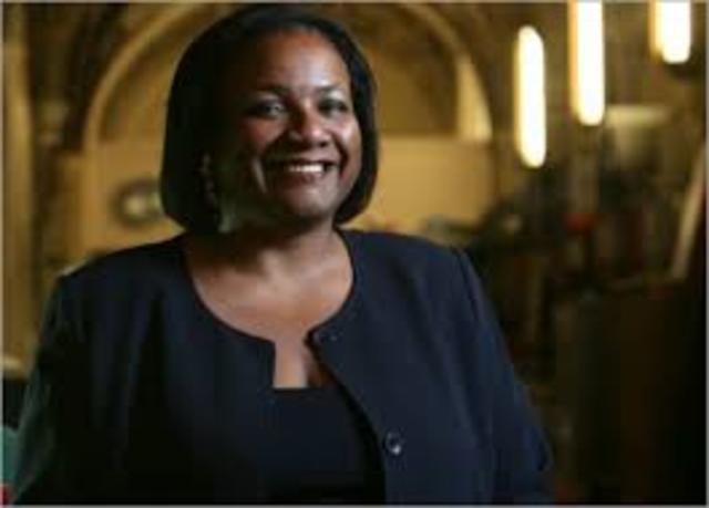 Diane Abbott; The first black woman to be elected to House of Commons