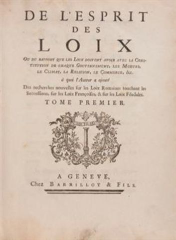 El espíritu de las leyes, Montesquieu