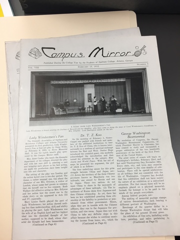 February 15th issue of the Campus Mirror (Vol. 8, No. 5)