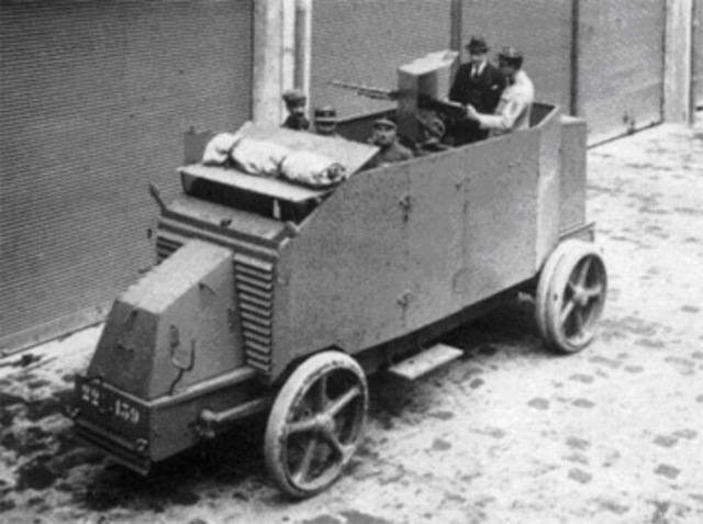 Fabrication des voitures militaires, blindées