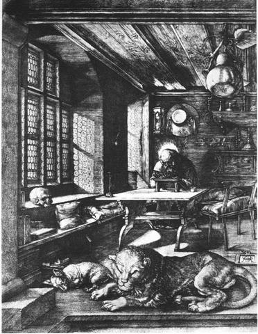"Püha Hieronymus" Albrecht Dürer