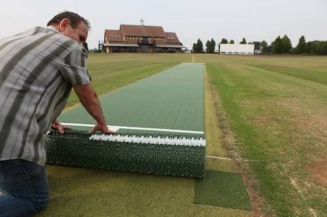 Rolled Cricket Pitch