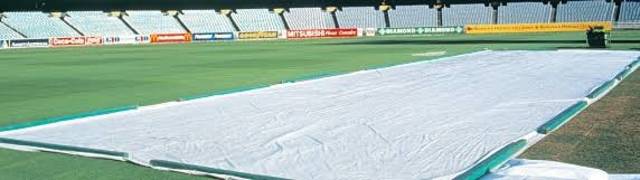 Cricket Pitches Begin Covering