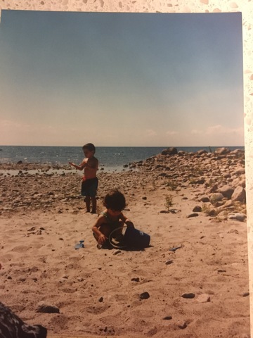 First memory of going to the lake.