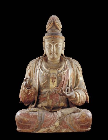 Seated figure of Bodhisattva