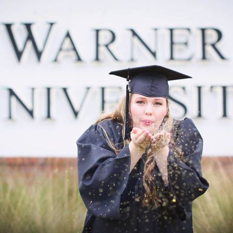 Graduated from Warner with BA in Education