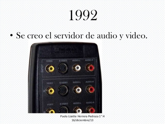 Audioko eta viedo-etako lehen zerbitzaria sortzen da