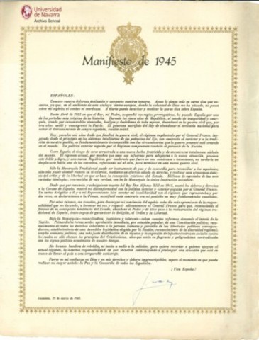 El Manifiesto de Estoril