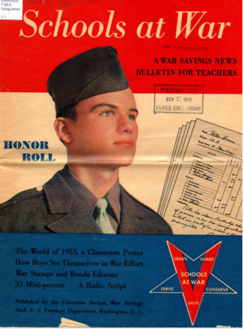 First issue of Schools-at-War Bulletin