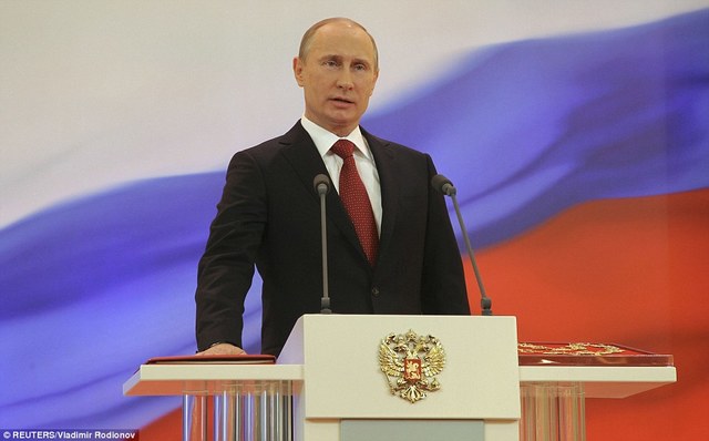 Putin's third presidency  was inaugurated in the Kremlin.