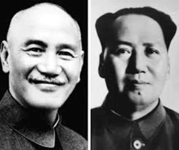 Chinese Civil War (between Jiang Jieshi and Mao Zedong)