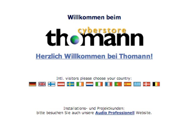 New Thomann Cyberstore
