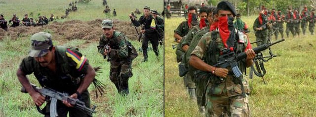 Enfrentamiento entre FARC y ELN