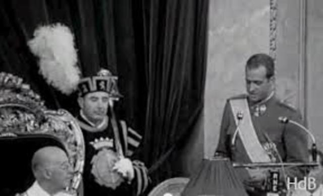 Nombramiento de Juan Carlos de Borbón como sucesor