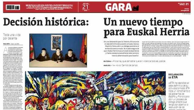 Cese definitivo de la actividad armada