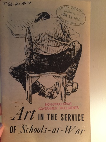 "Art in the Service of Schools-at-War" bulletin published