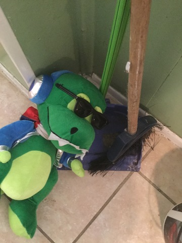 Il nettoie toute la maison