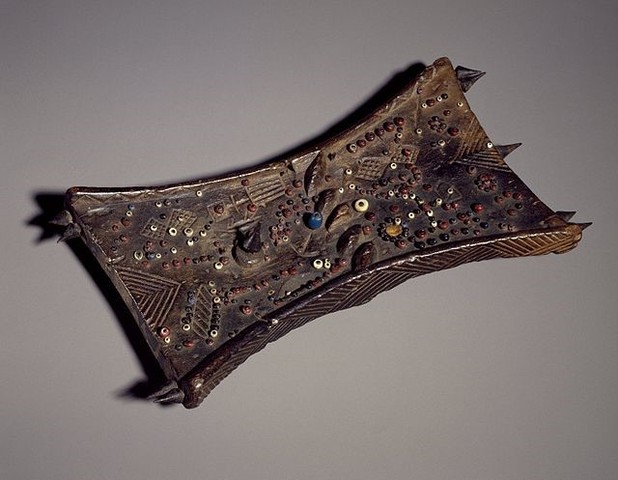 Lukasa (memory board). Mbudye Society, Luba peoples (Democratic Republic of the Congo).Wood, beads, and metal.