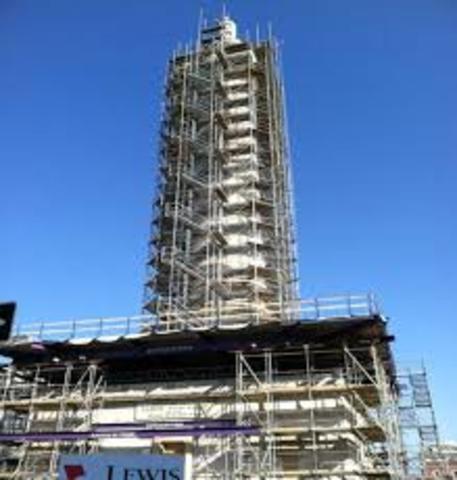 Restoration of Washington Monument 1960