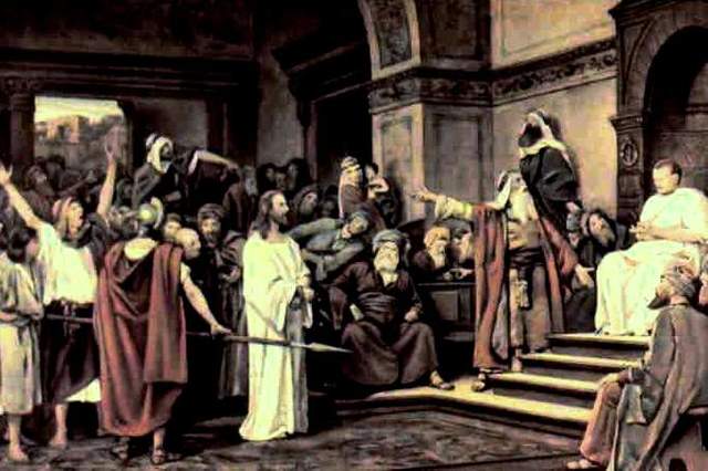 Luke 23:3-4 Pilate asked him, “Are you the king of the Jews?” He said to him in reply, “You say so.” Pilate then addressed the chief priests and the crowds, “I find this man not guilty.”